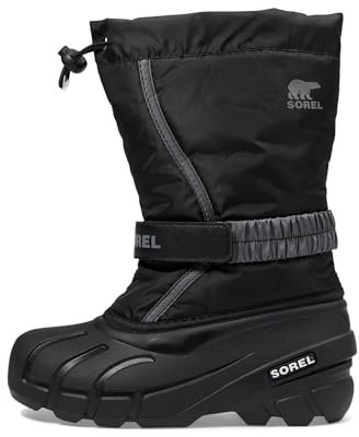 Sorel Unisex-Kinder Flurry Boot Stiefel, Schwarz/City Grey