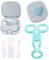 XoeLLe Contact Lenses Case, Left Right Eyes Contact Lens Holder, Travel Contact Lens Case with Mirror, Portable Travel Contact Lens kit, with Tweezers, Wearing Stick, for Daily Travel, Work