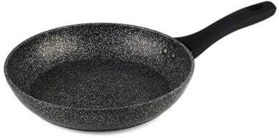 Padella in marmo antiaderente, 20 cm, tutti i tipi di piano cottura incluso induzione, adatta per lavastoviglie, manico in bachelite resistente al calore con piano cottura a induzione in acciaio