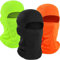 WTACTFUL 3 Stück Sturmhaube Motorrad Balaclavas Skimaske Motorradmaske Fahrrad Gesichtsmaske für Herren Damen Winter Sommer Schwarz Fluoreszierendes Grün und Orange
