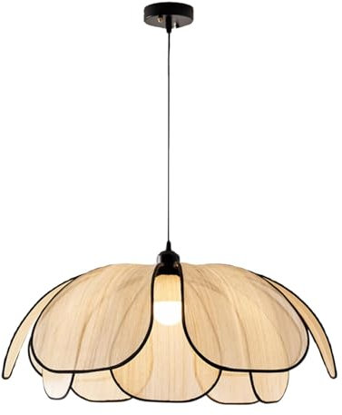 MagiDeal Boho Kronleuchter Hängelampe Blumenförmiges Tropfenlicht, Decke Hängelampe Deckenleuchte für Schlafzimmer, Wohnzimmer, Moderne Blumen Pendelleuchte, Deckenlampe Esszimmer Lampe, 50cm