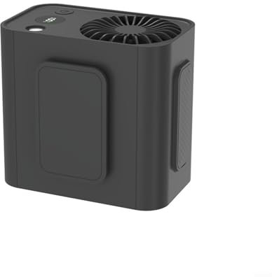 YUANGANG Portable Waist Fan, Mini Waist Hanging Fan Rechargeable Waist Cooling Fans Necklace Fan For Desk Travel Office Outdoor(black)