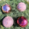 4 x Weihnachtskugeln aus Kunststoff Ø 15 cm - wetterfest frostsicher - Christbaumkugeln für Innen und Außen - Weihnachtsbaumkugeln Kunststoff Größe 4 x (15 cm), Farbe Rosa (Glanz + matt + Glitzer)