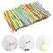 Bliceon 600Pcs Twist Ties, Mixed Colour PET Bag Ties, Dot Twist Ties for Sweet Bags Treat Bags Coffee Bags Snacks Cake Pops Party Favors - 6 Colours