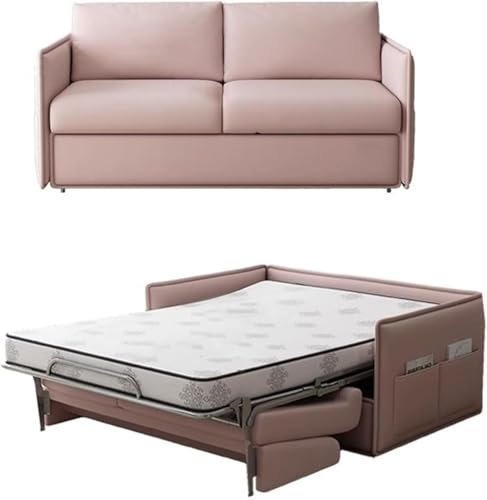 Schlafcouch aus Memory-Schaum, 2-in-1, umwandelbares Schlafsofa mit ausziehbarer Doppelgröße, Memory-Schaum-Matratze für Wohnzimmer, Zuhause, Büro