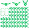 60 Stück 360 Grad Verstellbar Pflanzenbieger Lst Clips Abnehmbar Low Stress Training Pflanzenclips Pflanzen Clips Pflanzen Bieger Pflanzenstiel-Trainer-Clips für Garten Topfpflanzen Gemüse Blumen