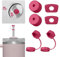 Nearockle 6 pezzi di copertura per cannuccia in silicone, compatibile con Stanley Quencher Tazza H2.0, 850 ml e 1,2 l (30oz|40oz) Cup Tumbler FlowState accessori (rosa passionale)