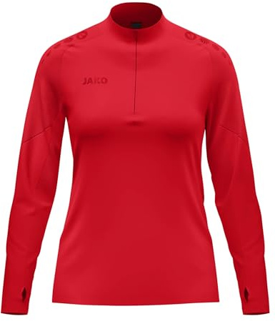 JAKO Damen Damen Ziptop Light Flow Shirt