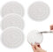 Catelves 4 Stück Abflusssieb Dusche, Haarsieb, Haarfänger Dusche, Abflusssieb, Premium Kitchen Sink Strainer Abfluss Sieb für Dusche, Waschbecken, Badewanne und Küche