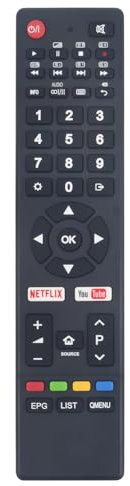 VINABTY RM-C3312 Télécommande remplacée Convient pour JVC LT-43HW95U LT-49HW95U LT43HW95U LT49HW95U Smart 4K UHD LED HDTV TV