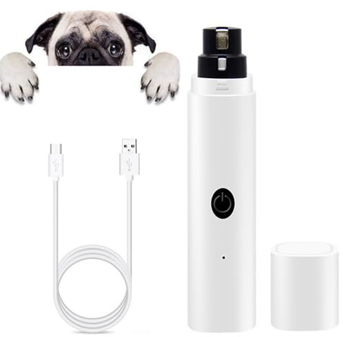 Cortaúñas Para Mascotas Recargable, Cortaúñas Recargable Para Mascotas Con Luz LED, Molinillo De Uñas Eléctrico Pa,Cuidado Y Alisado De Patas Sin Dolor Para Perros Y Gatos Pequeños, Medianos Y Grandes