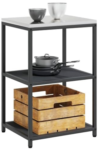 vidaXL Küchenregal HATTEM Anthrazit 60 x 50 x 92 cm Stahl