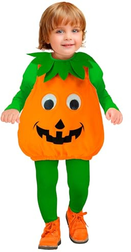 W WIDMANN MILANO Party Fashion - Kinderkostüm Kürbis, Verkleidung für Halloween und Karneval, Faschingskostüme, Pumpkin