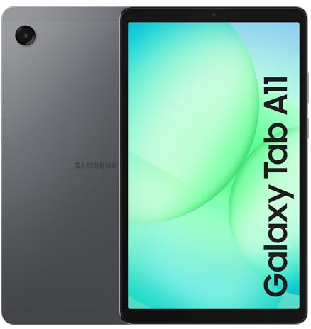 Samsung Galaxy Tab A11, Android Tablet, Sleek Design, 8.7'' Clear Display, 90Hz Smooth Motion, 128GB Storage, 8GB Memory, Dolby Dual Speakers, Grey, 3 Year Extended Warranty (UK Version)
