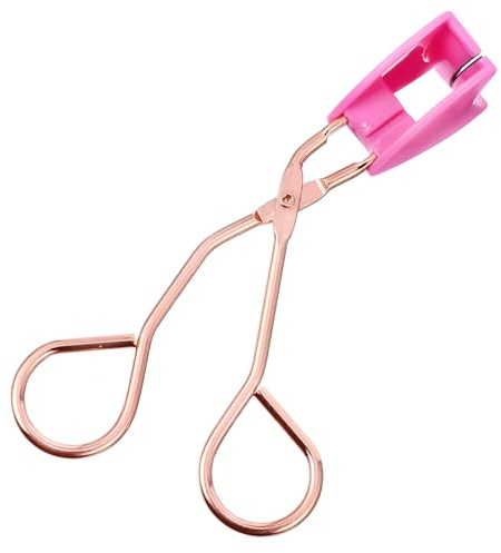 PAMINGONO Professionelle Magnetische Wimpernzange aus Edelstahl mit Roségoldenem Griff Langlebig Schmerzfrei für Natürlich Geschwungene Wimpern Wiederverwendbar Geeignet für Frauen und