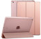 ESR Funda para iPad 2017/Nuevo iPad 2018 de 9.7 Silicona [Auto-Desbloquear] [Botones Protegidos] Función de Soporte de Cuero Sintético y Plástico Duro Smart Cover para iPad 9.7 2017/2018-Oro Rosa