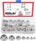 Hilitchi 140pcs M3 M4 M5 M6 M8 M10 M12 Sechskantflanschmuttern Sortiment Kit - 304 Edelstahl