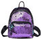 Zaino con Paillettes Stile Preppy Borsa da Viaggio Glitterata Borsa da Scuola Casual per Studenti (Viola)