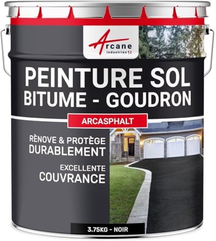 Vernice bituminosa - vernice per asfalto: Resina per pavimenti per asfalto, catrame, conglomerato - ARCASPHALT - Nero - ARCANE INDUSTRIES