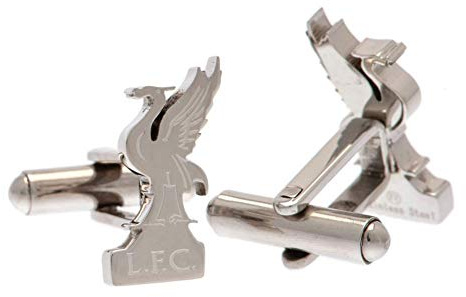 Liverpool FC Liverbird Crest Mens Stainless Steel Cufflinks