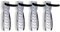 Schramm® 4 pcs. Support de Bicyclette Support Mural Argent pour 4 bicyclettes Support Mural Support Mural Support de Bicyclette 4 pcs.