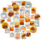 Navy Peony Gesprächiger Hamster und Capybara Sticker-Paket (36er-Pack) – wasserfest, langlebig, passgenau | Quadratische Sticker für Planer | große Aufkleber für Laptops, Wasserflaschen