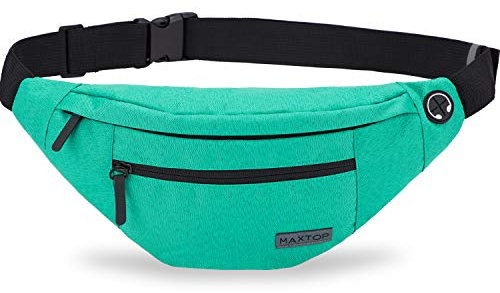 MAXTOP Bauchtasche Gürteltasche für Damen und Herren Hüfttasche Outdoor Groß Handytasche Sport Wasserdicht Laufgürtel Umhängetasche Geldgürtel für Camping Wandern Fitness Fahrrad Geschenke