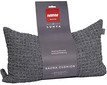 Harvia by Luhta Saunakissen ca. 22 x 40 cm Sauna Kissen anthrazit