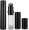 Travelofo Mini Perfume Atomiser Spray Bottle, 5ml Portable Refillable Dispenser for Man and Woman (Black)
