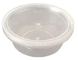 2oz Circle Pot for Wax Melts with Lid - Pack of 50