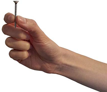 Lot de 100 Vis Metaux à Bois M4 en Zinc Galvanisé Argenté 4 x 35 mm