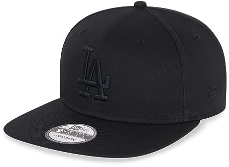 New Era Los Angeles Dodgers MLB Black on Black 9Fifty Snapback Cap - M - L