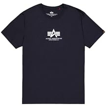 ALPHA INDUSTRIES Herren Basic T Ml T-Shirt, Blau (Rep.blue), S