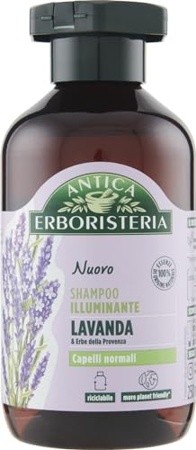 Antica Erboristeria - Shampoo Illuminante alla Lavanda per Capelli Normali, Formula Vegan senza Siliconi e Coloranti - 250ml