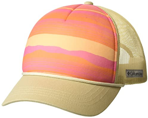 Columbia Damen Trucker Snap Back Verschluss, Sunset Orange Horizons Stripe/Chalk, Einheitsgröße