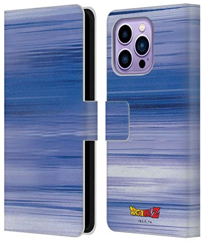 Head Case Designs Officially Licensed Dragon Ball Z Vegeta Saiyan Arc Characters Leather Wallet Case Compatible With Apple iPhone 14 Pro Max