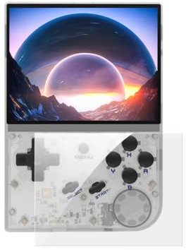 RG35XX Handheld Game Console, Dual System with Garlic OS Linux System, 64G TF Card 5400+ Classic Games, 3.5-inch IPS Screen, Retro Games Console Handheld Emulator Console for Adults Kids