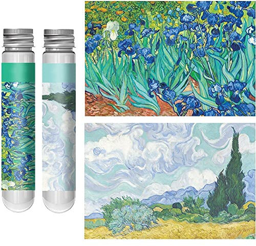 Jigsaw Puzzle Van Gogh Famous Painting Starry Sky Landscape Decompression Toy 2pcs/set Mini Tube Pocket Puzzles Gift