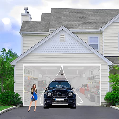 Moustiquaire de Porte, 120x220cm à Moustiquaire sur Mesure, Renouvellement d'air, Rideaux Anti Mouches pour Porte (Blanche)