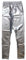 krautwear Damen Mädchen Leggings Leggins Metallic Glänzend Wet Look Latex Kunstleder Partylook (Silber-LXL)