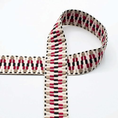 Gurtband Boho-Style 40mm Trageband Taschenband Zuschnitt ab 1m Farbwahl