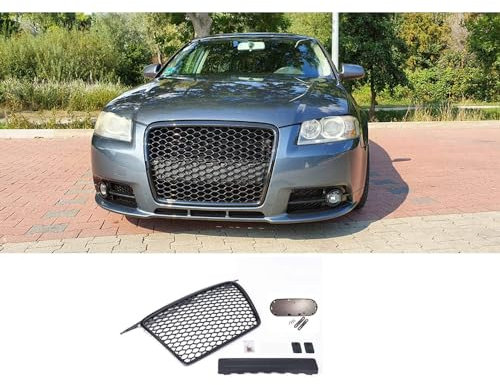 Auto Griglie Radiatore Anteriore per Audi A3 8P 8PA,Griglia Anteriore Radiatore Esterno Griglia Rene Anteriore Sostituzione Griglia Centrale