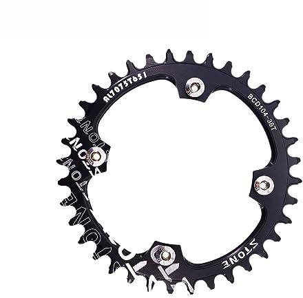 QAINKUN Platos para Bicicletas Plato Redondo 104BCD 30 34 40 46 48T Plato de Bicicleta 12s 12 velocidades 104 Bcd Bicicleta Narrow Wide Plato(Tamaño:34T)