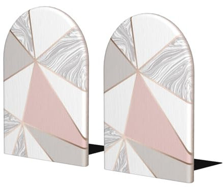Rosa Roségold, 2er Set Buchstützen Bücherregal Lustiger Holz Buchstopper Buchstützen Buchhalter und Ständer