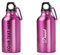 Personalised Water Bottle 400ML Aluminium Personalised Water Bottles for Kids - Personalised Water Bottles for Women & Men - Insulated Sports Bottle for School & Gym - Childrens Water Bottle (Pink)