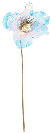 DPI Christrose, irisierend, L 30 cm, Gold, künstliche Weihnachtsdekoration, Tischdeko, Weihnachtsbaum-Arrangement, Festtagsdekoration