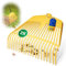 Novatool Testa di scopa per foglie, 2 in 1, frusta per foglie e forchetta per foglie con 20 denti in plastica, larghezza di lavoro 45 cm, scopa da giardino, rastrello per rifiuti da giardino, attrezzi