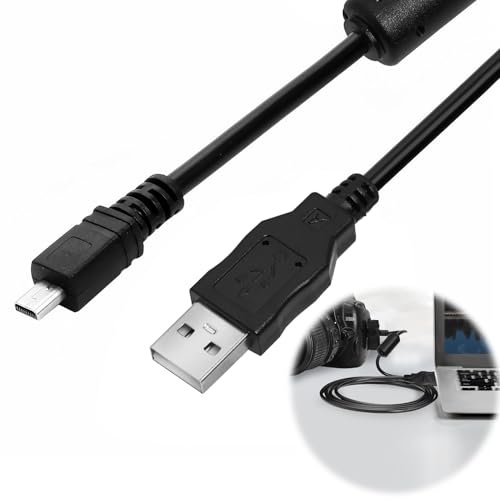 USB Cables, Digital Camera Cable 1M Cable Fast Charging 3A & 480Mbps Data Transfer Reversible Design with Advanced Safety Features Durable PVC Construction for Smartphones Tablets