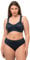 Ulla Popken Damen Mikrofaser, 2er-Pack, ohne Bügel, vorgeformte Cups BH, Nachtblau, 110B