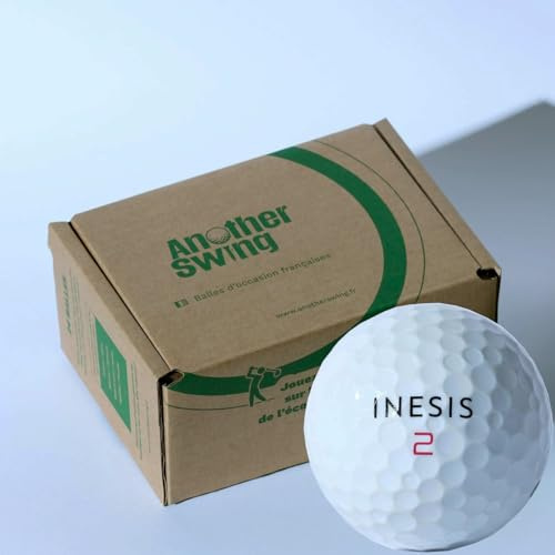 Another Swing - Lot de 24 Balles de Golf d'Occasion INESIS Mix AA - Modèles Variés - Idéales pour Débutants et Joueurs Confirmés - Qualité Premium et Performance – Marque Française